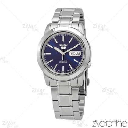 ساعت سیکو 5 اصل مردانه نقره ای صفحه سرمه ای اتوماتیک 104166