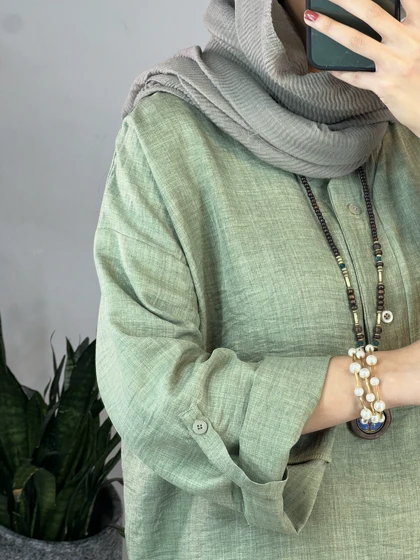 مانتو جلو دکمه لیانا