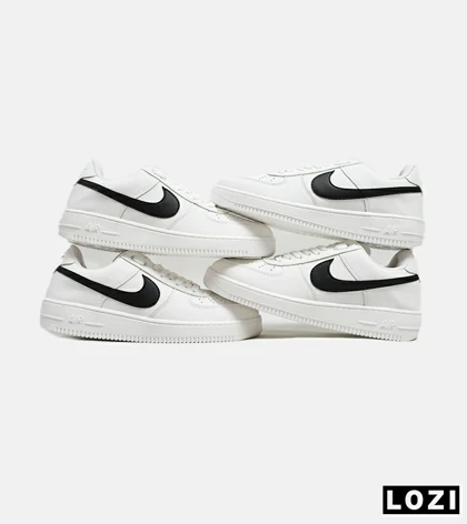 کفش کتانی بزرگ پا سفید مشکی NIKE AIR FORCE مدل 5686