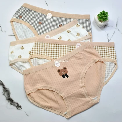 شورت کبریتی زنانه خرس قهوه ای Teddy bear