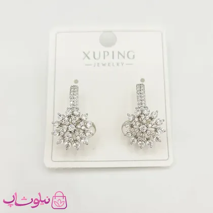 گوشواره آویز ژوپینگ مدل دانه برف