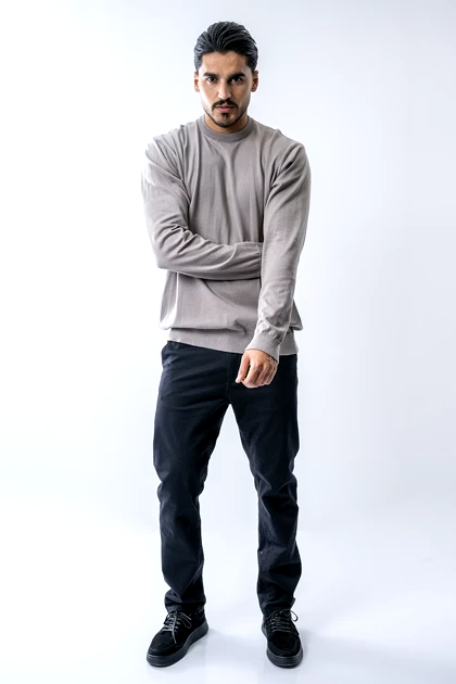 بافت آستین بلند بیسیک مردانه