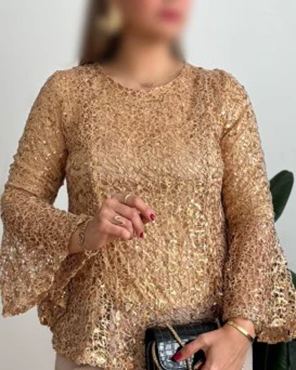 شومیز مزونی پولکی