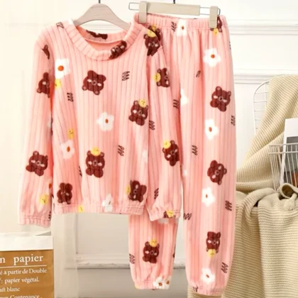 ست راحتی زنانه تدی حوله ای خرسی