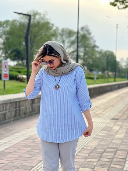 مانتو راه راه پرواز