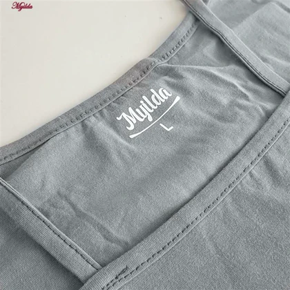 تاپ زنانه ماییلدا مدل پنبه‌ای طوسی کد 4963