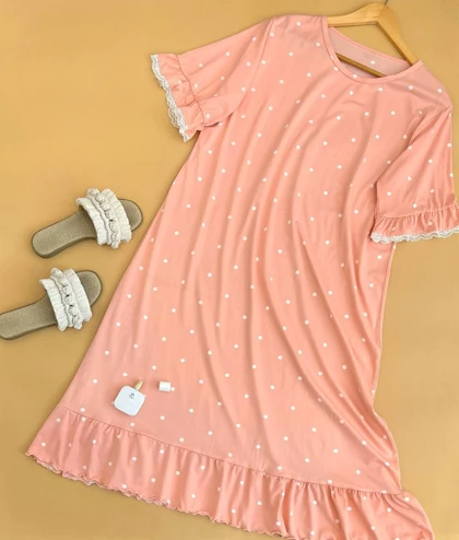 پیراهن راحتی آستین گیپور کد 1805