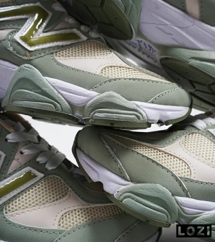 کفش کتانی زنانه سبز کرم NEW BALANCE 9060