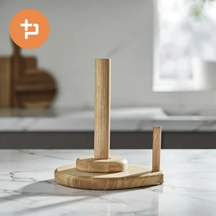 استند دستمال رولی چوبی سایز کوچک