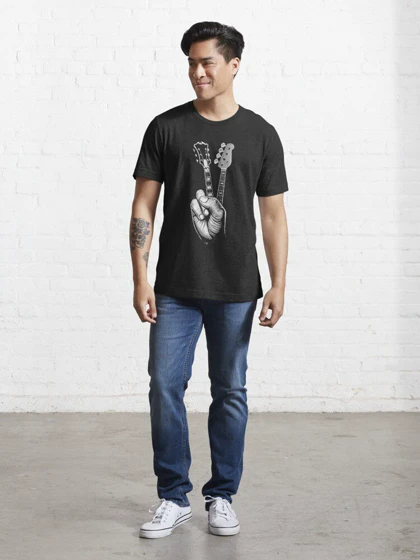 تیشرت سیستم او ا داون | BASS GUITAR SHIRT FINGER GUITAR SHIRT کد 241584