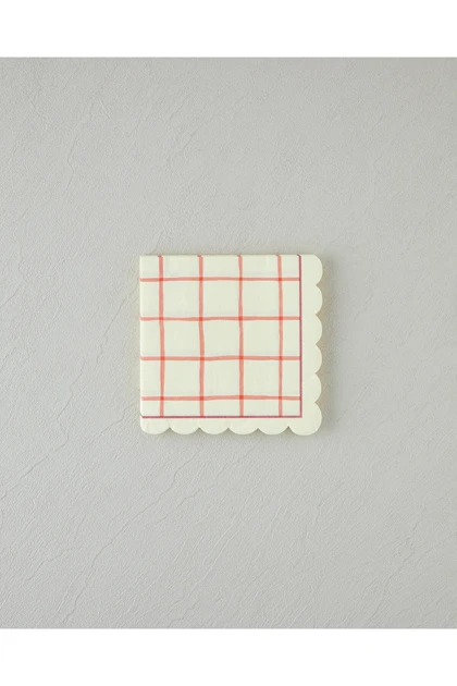 دستمال کاغذی English Home مدل Retro Gingham - کرم