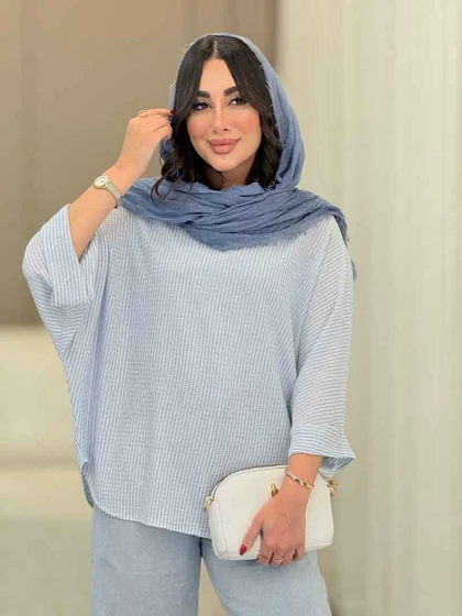 مانتو پانچ راه راه
