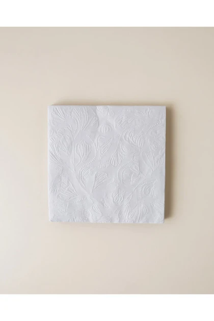 دستمال مهمانی English Home مدل Elegant Bloom کاغذی 20 عددی - طوسی