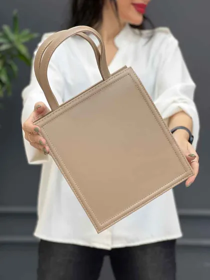 کیف مکعبی دسته دار ساده
