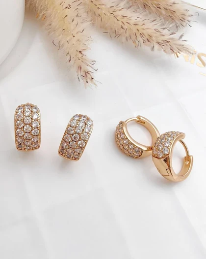 گوشواره فول نگین ژوپینگ