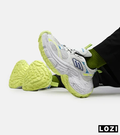 کفش کتانی سفید آبی سبز BALENCIAGA 10XL