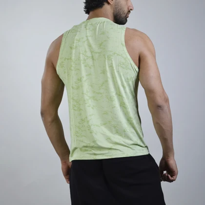 رکابی ورزشی رانینگ مردانه نایک مدل 6209 چریکی سبز روشن