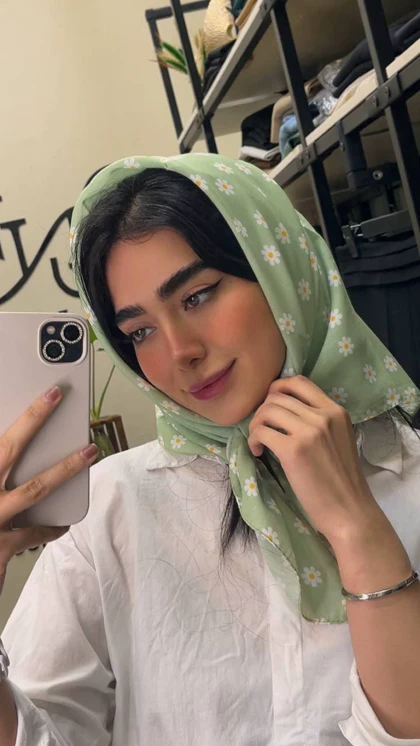 مینی اسکارف نخی بابونه 4285