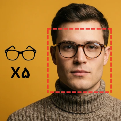 پکیج تست عینک طبی برای صورت مربعی (5 عددی)