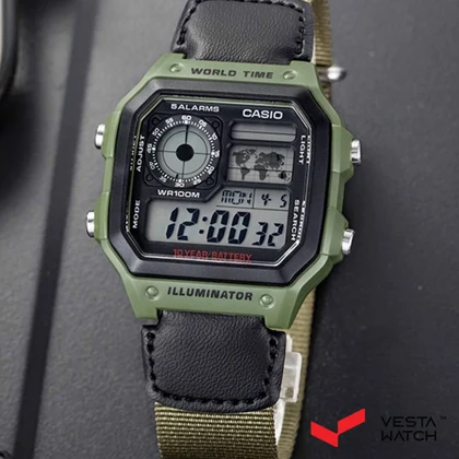 ساعت مچی مردانه کاسیو CASIO مدل AE-1200WHB-3B