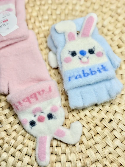 دستکش بچگانه موهر کلاهدار