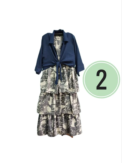 سارافون طبقه‌ای زنانه کد 4030200