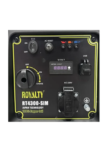 موتور برق بنزینی رویالتی 3.2 کیلووات ROYALTY RT4300 SiM اینورتری سایلنت