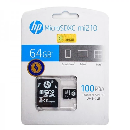 کارت حافظه میکرو اس دی اچ پی HP مدل mi210 ظرفیت 64 گیگابایت