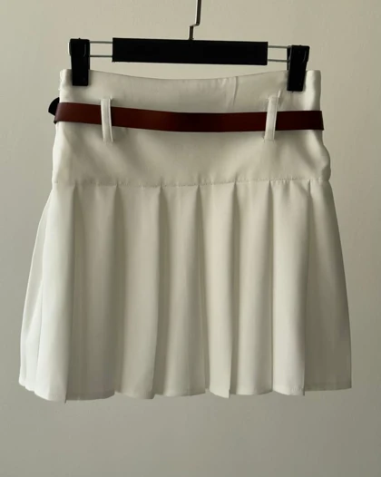 دامن پلیسه کمردار کد 400010