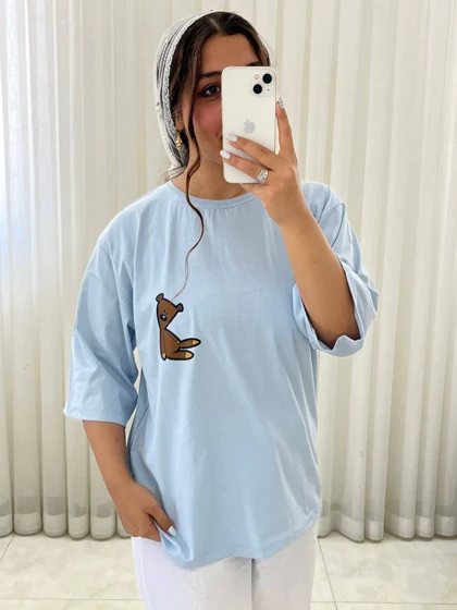 تیشرت خرسی دخترونه و زنونه کد 694