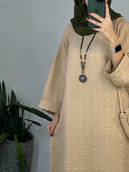 مانتو کفتان بلند کوک دوزی نیایش