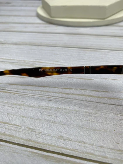 عینک آفتابی پرسول مدل PO3226/S فریم استات و کائوچو، عدسی شیشه‌ای UV400 با وضوح دید حرفه‌ای