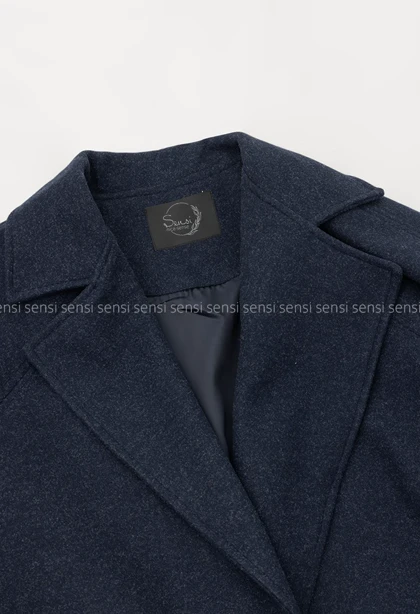 پالتو فوتر پشت دکمه آستر دار کد1005030