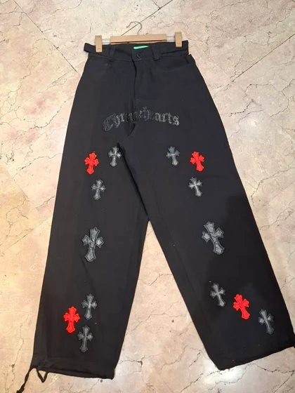 ست سه تکه کراپ شلوار تاپ Chrome Hearts