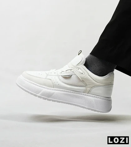کفش کتانی مردانه سفید PULL & BEAR