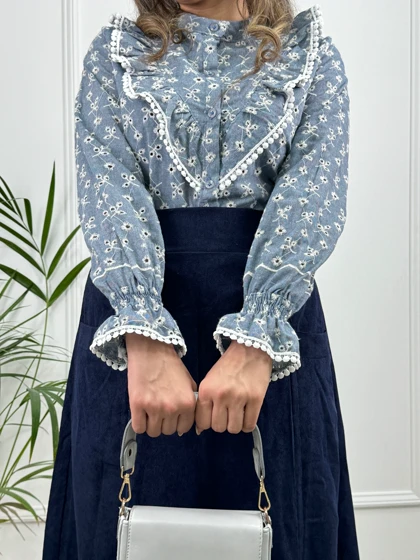 شومیز خامه دوزی پانی