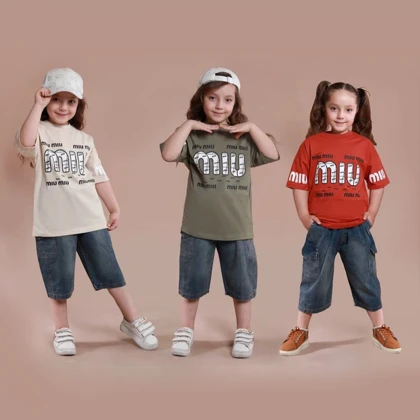 ست تیشرت شلوارک اسپورت طرح MIU