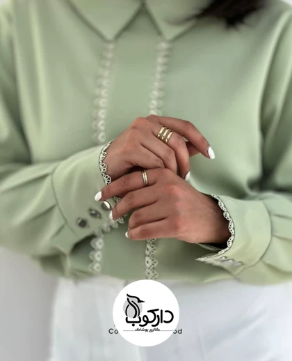 شومیز مجلسی زنانه یقه خرگوشی الیزا
