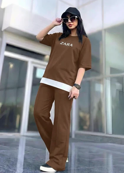 ست تیشرت و شلوار زنانه مدل wcs024