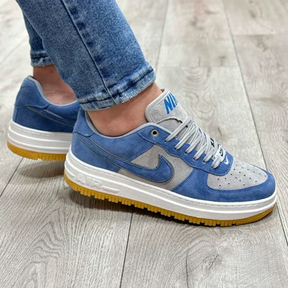 کفش کتانی اسپرت مردانه رنگ آبی مدل نایک NIKE AIR FORCE