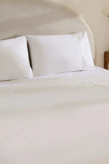 سرویس روتختی دو نفره Karaca Home مدل Ovelin پنبه پلی‌استر