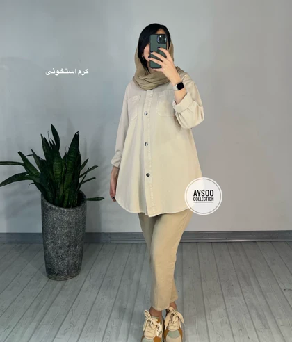 مانتو کتان کارن (ایراد دار)