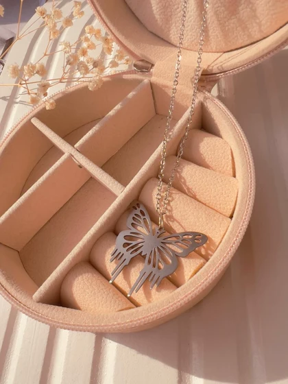 گردنبند پروانه استیل