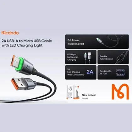 کابل میکرو یو اس بی مک دودو Mcdodo مدل CA-6620 طول 1m جریان 2A