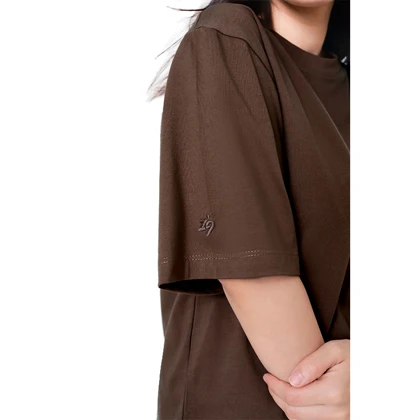 زیگ تیشرت آستین کوتاه brown basic tshirt-6234
