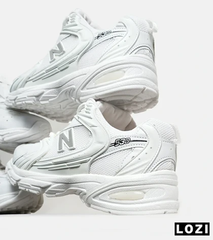کفش کتانی مردانه و زنانه سفید NEW BALANCE 530