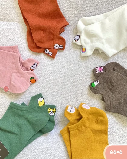 جوراب سه پاشنه گلدوزی 5505