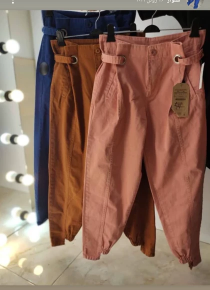 شلوار زنانه کتان مام استایل ترک کد 14