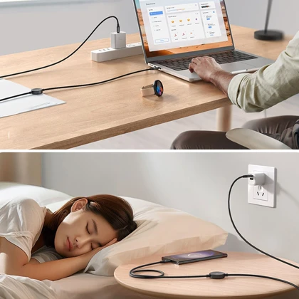 کابل تایپ سی به تایپ سی و شارژر وایرلس گلکسی واچ توان 60 وات 1.5 متری مک دودو CA-417