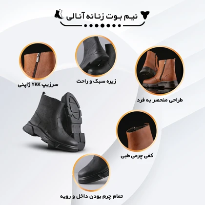 ست کیف و کفش زنانه چرم یلسان مدل رامیلا کد 925-ANALI-HRM